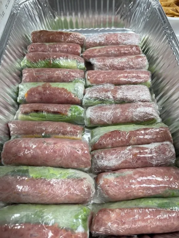 Tray of fresh rolls